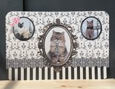 Set van 4 placemats met kattenafbeelding