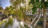 Fotobehang Oude gracht Utrecht 250 x 260 cm