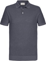 Profuomo - Polo Blauw - Regular-fit - Heren Poloshirt Maat XL