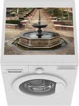 Wasmachine beschermer mat - Fontein in La Alcazaba - Breedte 55 cm x hoogte 45 cm