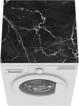 Wasmachine beschermer mat - Marmer - Kalk - Lijn - Breedte 60 cm x hoogte 60 cm