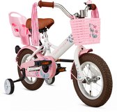 SuperSuper Little Miss 12 INCH - Kinderfiets - Meisjes - Wit