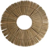 Placemats Natuurlijk Gras Groot Set 2 Stuks | Placemat | Natuurlijke Bord Onderlegger | Decoratieve Placemats Large | Diameter 58 cm | Handgemaakt | Afrikaanse Stijl