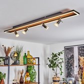 Moderne Ledlamp - Langwerpige Plafondlamp - Rechthoekige Muurlamp - Zwarte Ledlamp - Houten Plafondlamp - Chromen Plafondlamp - Vintage Plafondlamp - Huiskamer Muurlamp - Verstelba