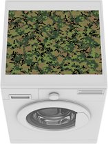 Wasmachine beschermer mat - Camouflage - Patronen - Bos - Breedte 55 cm x hoogte 45 cm