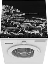 Wasmachine beschermer mat - Corsica - Zwart - Wit - Lucht - Breedte 60 cm x hoogte 60 cm