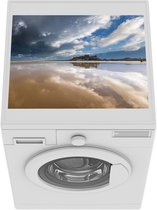 Wasmachine beschermer mat - Kasteel - Water - Lucht - Breedte 55 cm x hoogte 45 cm
