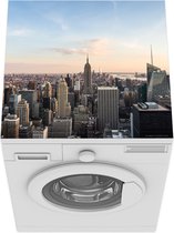 Wasmachine beschermer mat - New York - Skyline - Winter - Breedte 60 cm x hoogte 60 cm