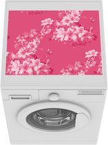 Wasmachine beschermer mat - Vintage - Roze - Bloemen - Bohemian - Patronen - Breedte 55 cm x hoogte 45 cm