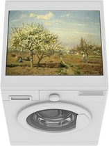 Wasmachine beschermer mat - De boomgaard - Camille Pissarro - Breedte 55 cm x hoogte 45 cm