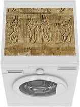 Wasmachine beschermer mat - Wandtekeningen uit de Tempel van Horus - Breedte 55 cm x hoogte 45 cm
