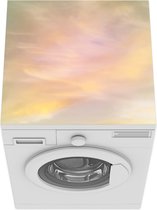 Wasmachine beschermer mat - Pastel wolken - Breedte 60 cm x hoogte 60 cm