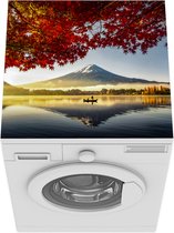 Wasmachine beschermer mat - Reflectie van de Fuji berg in een meer - Breedte 60 cm x hoogte 60 cm