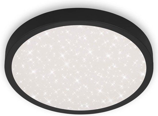Briloner Leuchten RUNA - LED plafondlamp - 3071- 015 - 24W - 3000 lm - neutraal wit 4000K - sterrenhemel-effect - IP20 - 25.000 uren - Ø38 x 5 cm