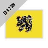Autocollants Lion flamand | Flandre | Vlaams Belang | NVA | Belgique | 10x7cm | Ensemble de 10 pièces | avec bord de décollement