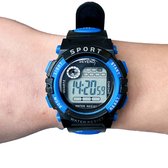 Horloges voor mannen | Heren horloge | Sporthorloge heren | Stopwatch | Timer | 29mm | Blauw | Zwart | SEVEND®