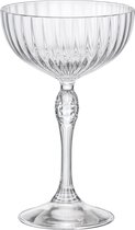 Bormioli Rocco America's Cocktail Martini glazen - 22 cl - 24 stuks - Champagneglazen - Coupe - Kristalglas - Vaatwasserbestendig