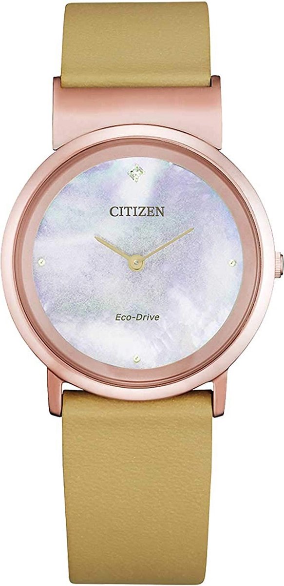 Citizen Ambiluna Horloge - Citizen dames horloge - Roségoud - diameter 31 mm - Titanium