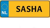 Nummer Bord Naam Plaatje - SASHA - Cadeau Tip