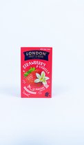 London Fruit & Herb Thee Strawberry & Vanilla – 20 zakjes Vruchtenthee – Aardbei en Vanille