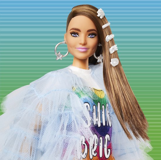 Barbie Tienerpop Extra Unicorn-pig Roze 2-delig van Barbie — afbeelding 3