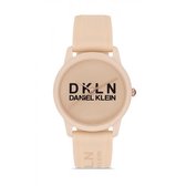 Daniel Klein DK.1.12645-7 - Montre - Analogique - Femme - Femme - bracelet silicone - rond - Crème