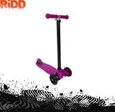RiDD Kids Scooter - Stunt Scooter - Step - ABEC-7 - Vanaf 3 jaar - 2 Achterwielen met LED verlichting - RVS Rem - Pink - Roze