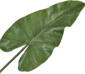 Silk-ka Kunstbloem-Zijden Bloem Alocasia Blad groen 93 cm