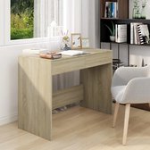 Bureau kleur eiken 101x50x76,5 cm spaanplaat