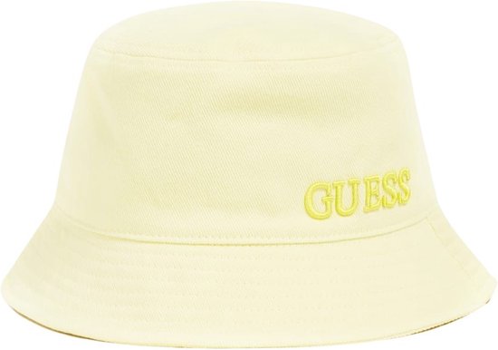Guess Cessily Dames Bucket Hat - Lime - Maat L