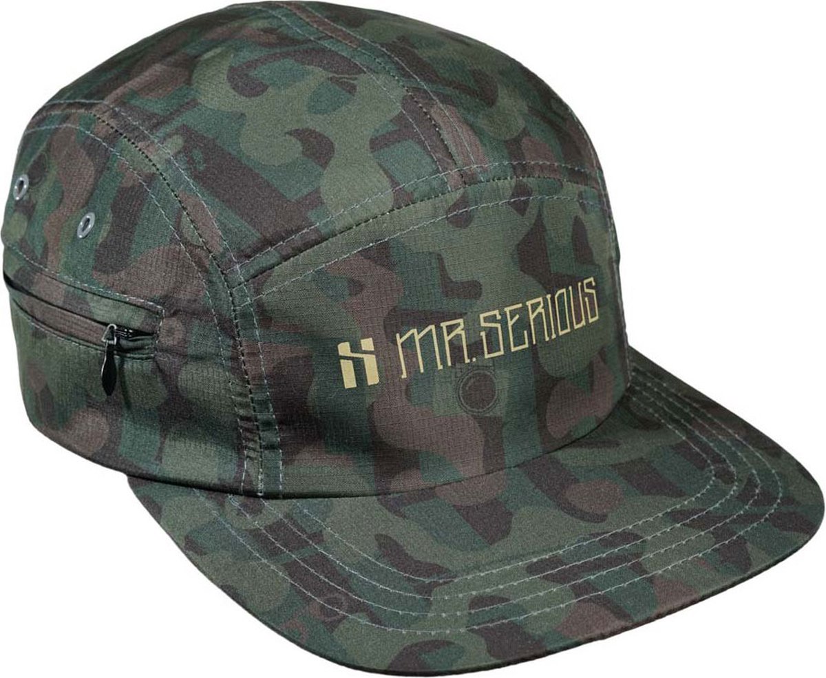 Mr. Serious Zip Cap - Pet - Camouflage - bevat vakje met rist aan zijkant - verstelbaar