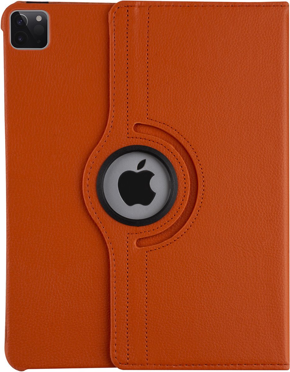 Apple iPad Pro 12.9 (2021) Book Case Tablethoes - Oranje - 360 Graden Draaibaar