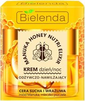 BIELENDA MANUKA honing dag en nacht crème, voor zeer droge en gevoelige huid, voedend en hydraterend, manuka honey face cream, for dry skin, 50ml