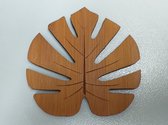 Bamboe onderzetters "Leaf 2" (set van 5)- accessoires- Eco friendly- cadeau- verjaardag- Gezelligheid- natuur