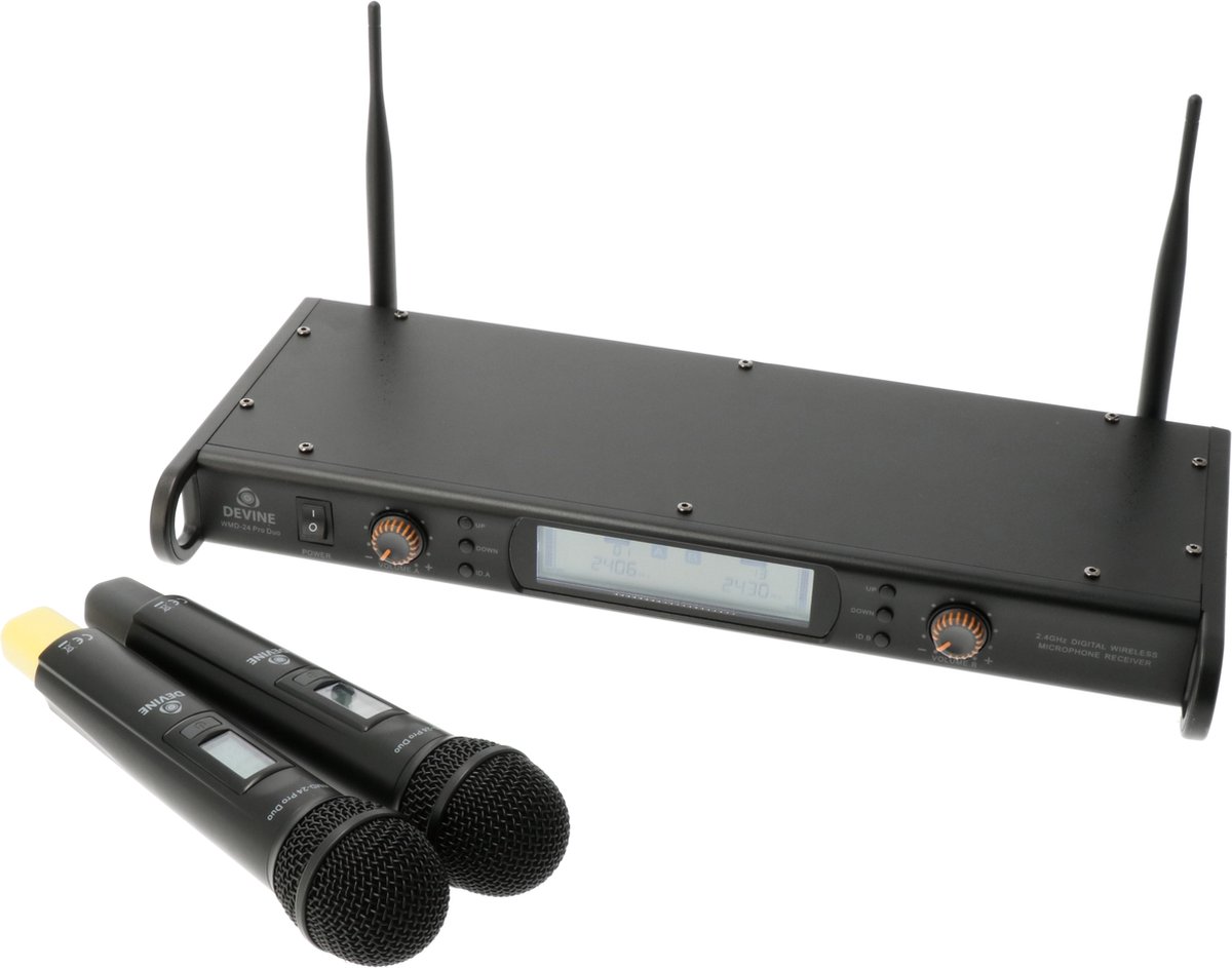 Devine WMD-24 Pro Duo draadloos handheld systeem (2.4 GHz)