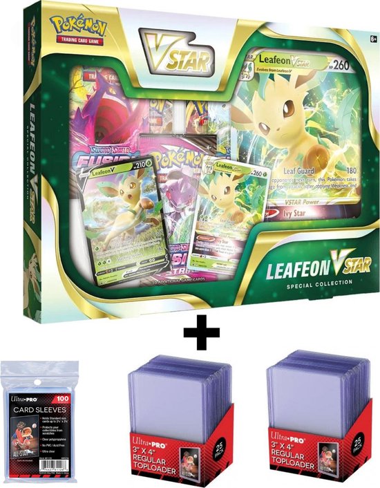 Pokemon Tcg Leafeon Vstar Special Collection Box Ultra Pro Superset Games Bol Com