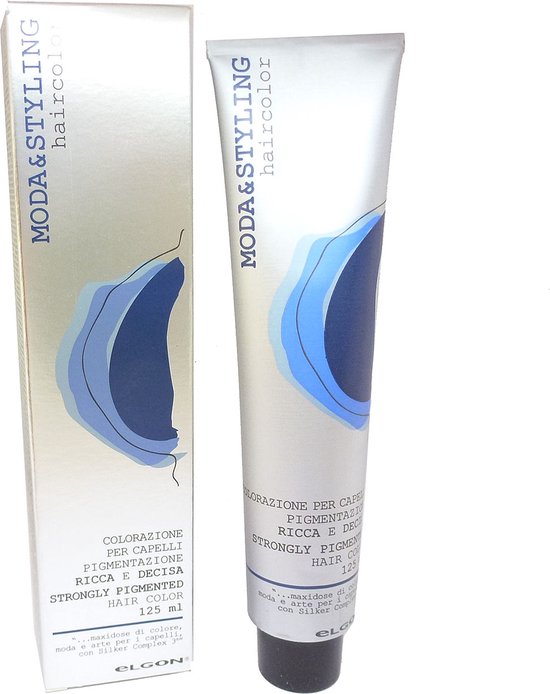 Elgon Moda Styling Haircolor 125ml Haarkleur Crèmekleuring Tint Permanent - 06/7 Dark Purple Blonde / Dunkelblond Violett