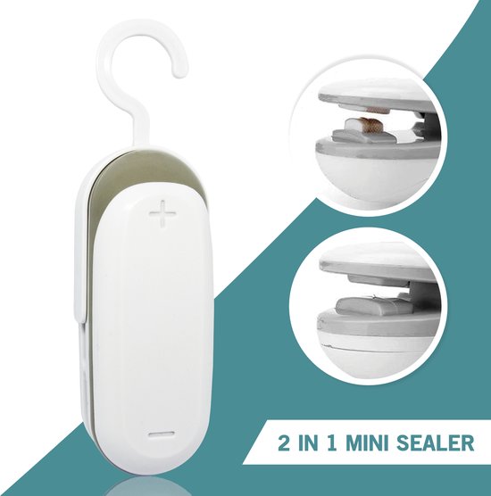 Mini Sealer Hand Sealer 2 in 1 Sealapparaat Sealer Mini