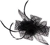 Jessidress® Haarclips Feestelijke Haarbloem met parels Dames Bruids Haar accessoires - Zwart