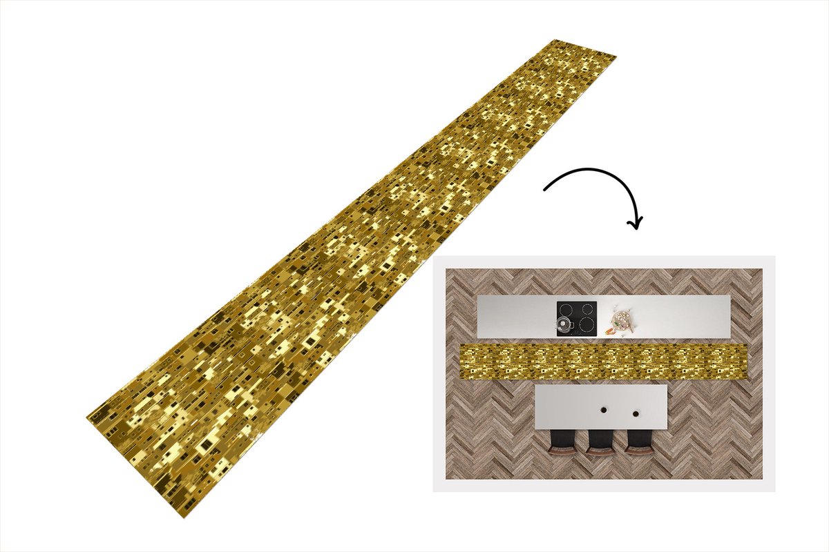 KitchenYeah Keukenloper - Keukenmat - Afrika - Patronen - Huis - Keuken vloerkleed multicolor, foto 2