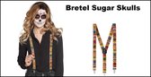 Bretel Sugar Skulls - Festival thema feest halloween skull creepy fun bretel scary party Día de los Muertos