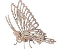 3D vlinder puzzel - 23 x 18,5 x 0,3 cm - hout - bouwpakket - Bouwpuzzel - Constructiepuzzel - Puzzelbouwpakket
