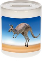 Dieren kangoeroe foto spaarpot 9 cm jongens en meisjes - Cadeau spaarpotten kangoeroe kangoeroes liefhebber