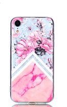 Peachy Diamant hoesje TPU iPhone XR Case - Roze