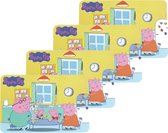 4x stuks placemats voor kinderen Peppa Pig 43 x 28 cm - Eten en knutsel placemat voor jongens en meisjes