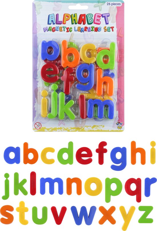 Magnetische foam letters alfabet - 65 delig - kleur Blauw