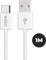 WiseQ USB C kabel van 1 meter - Oplaadkabel voor Samsung en andere USB C apparaten - Wit