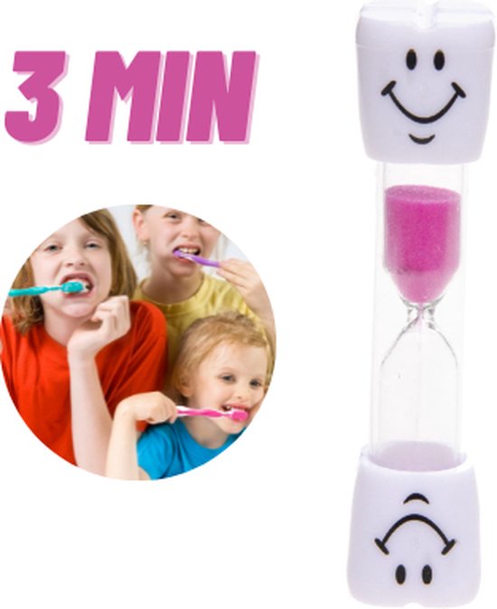 Afbeelding van het spel Zandloper - Tandenpoetsklok - 3 Minuten tanden poetsen - Kinderen