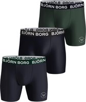 Bjorn Borg - Boxers 3Pack Groen Blauw - XXL - Body-fit