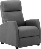 Fauteuil lichtgrijs stof